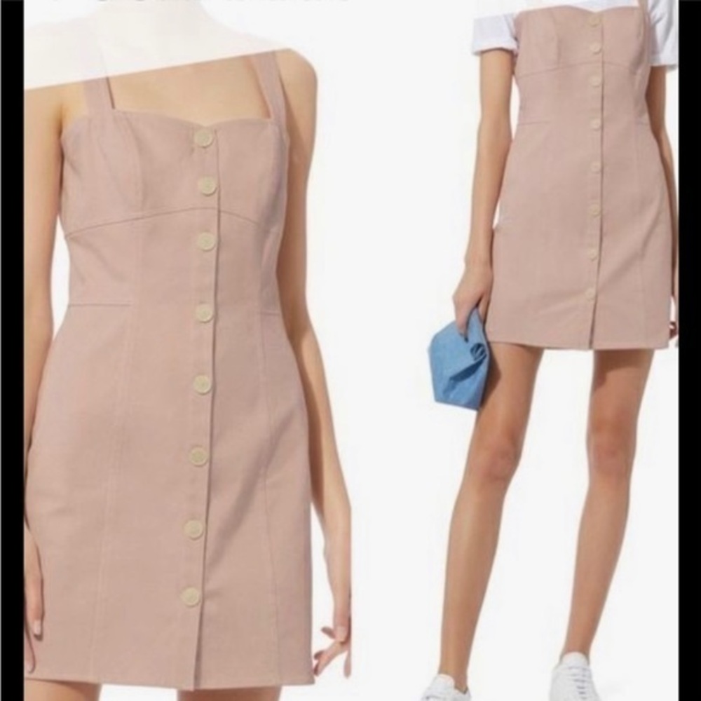 Y2K Intermix Pink Mayoon Twill Mini Dress Women’s Size Medium